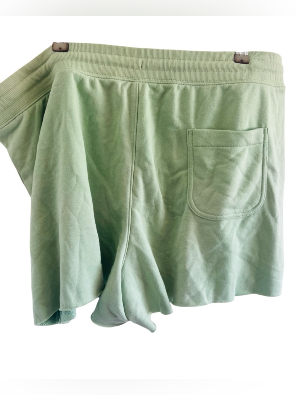 Cozy Sage Green Women's Lounge Shorts - Picture 2 of 4